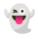 winking ghost emoji