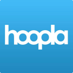 hoopla logo with light blue background