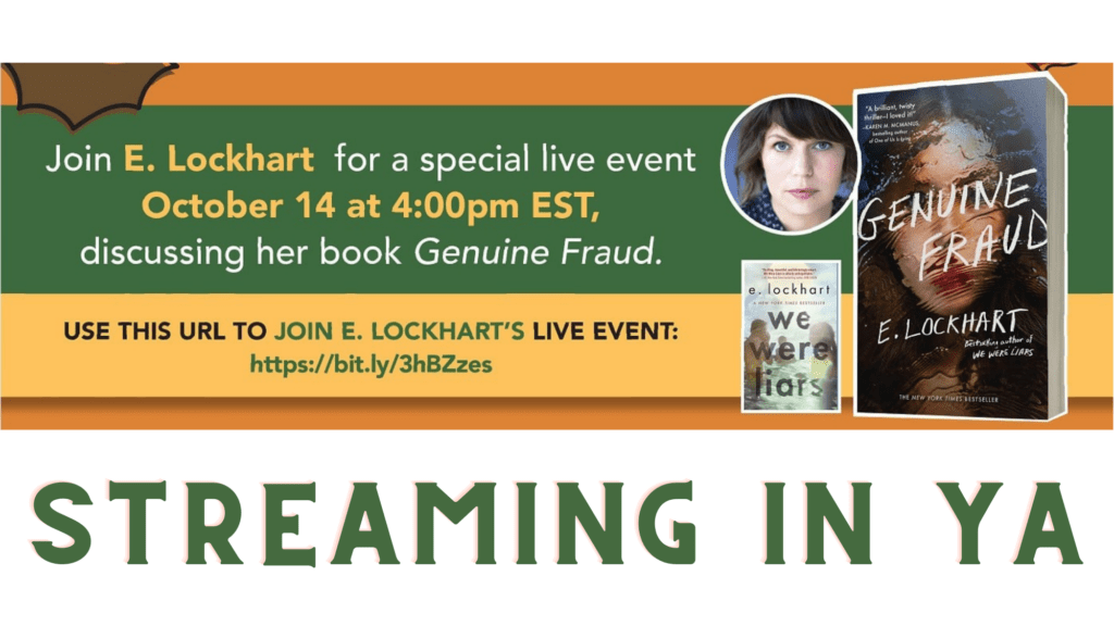 Author E. Lockhart live stream event 1 Live Stream Event
