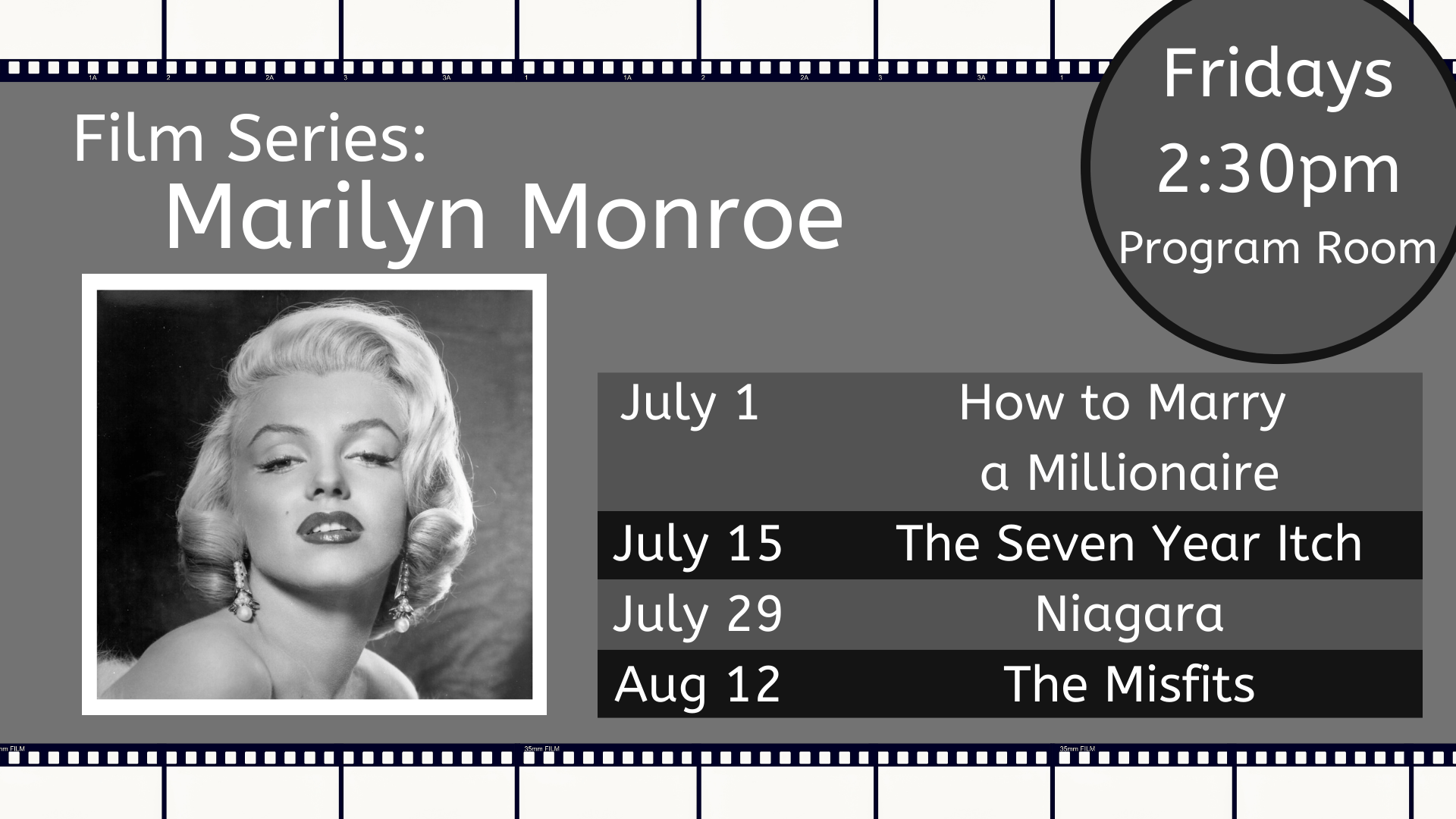 Film Series: Marilyn Monroe