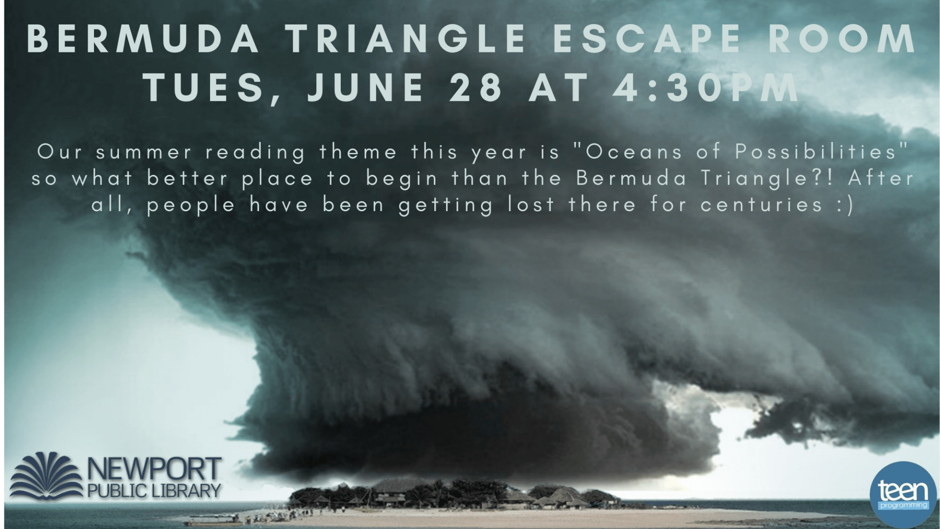 Get Lost (and maybe found) in the Bermuda Triangle – Tuesday, June 28 @ 4:30pm