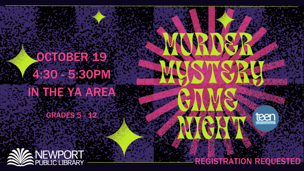 murder mystery night flier 16 × 9 in 1