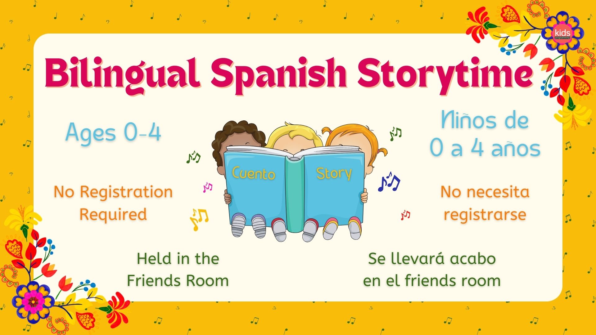 Bilingual Spanish Storytime
