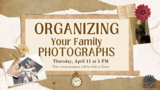Organizing your family photos on April 11 at 5 Pm.