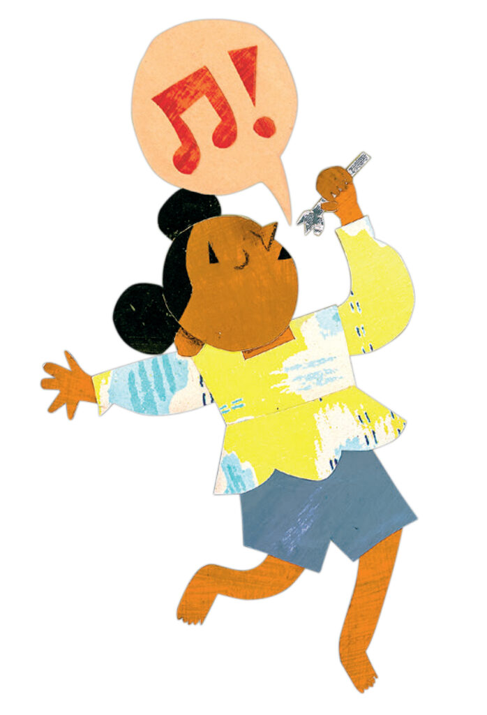 Books & Websites 2 Level Up 2025 girl singing