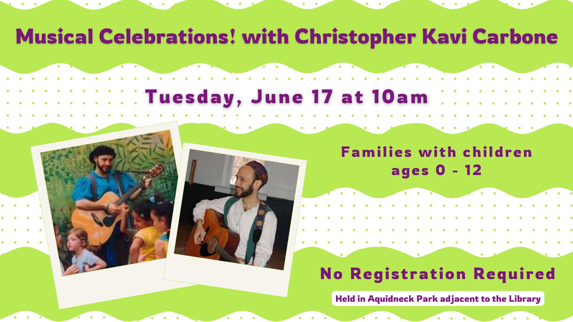 Outdoor Concert with Mr. Christopher
