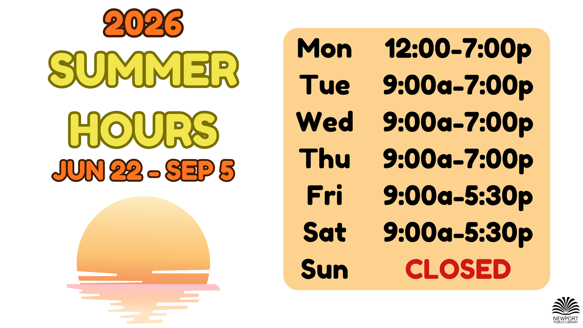 Summer Hours