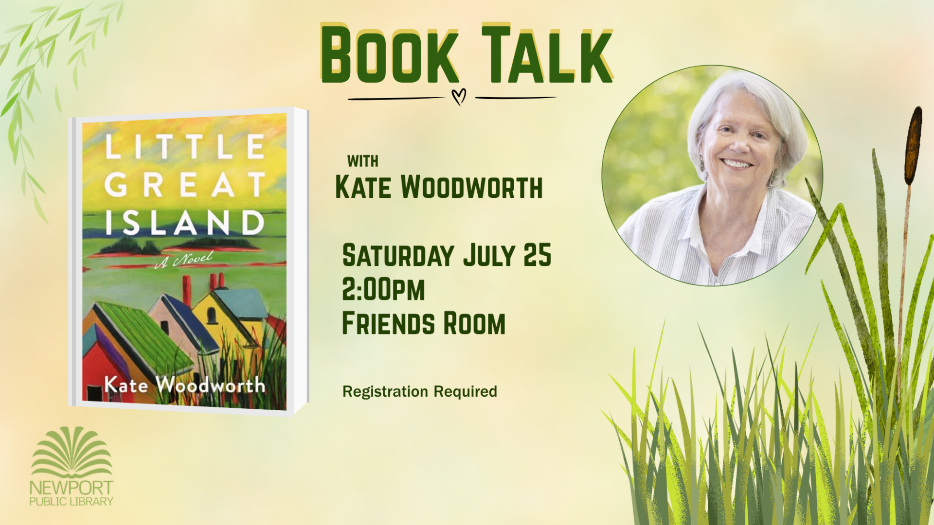 Book Talk with local author Kate Woodworth